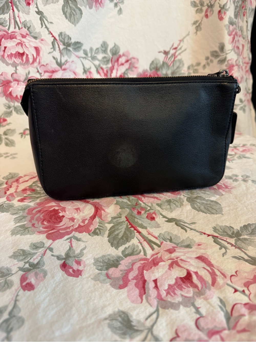 Coach Floral Nolita Leaf Calf hair purse - Tan, Black & Teal - Picture 5 of 8